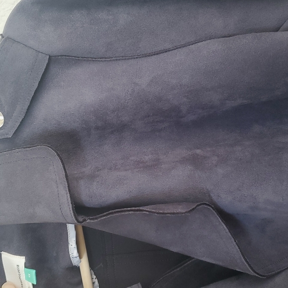 Anthropologie Expressway Faux Suede Moto Jacket Size 1x - Picture 9 of 9